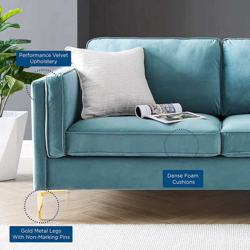 Performance Velvet Sofa