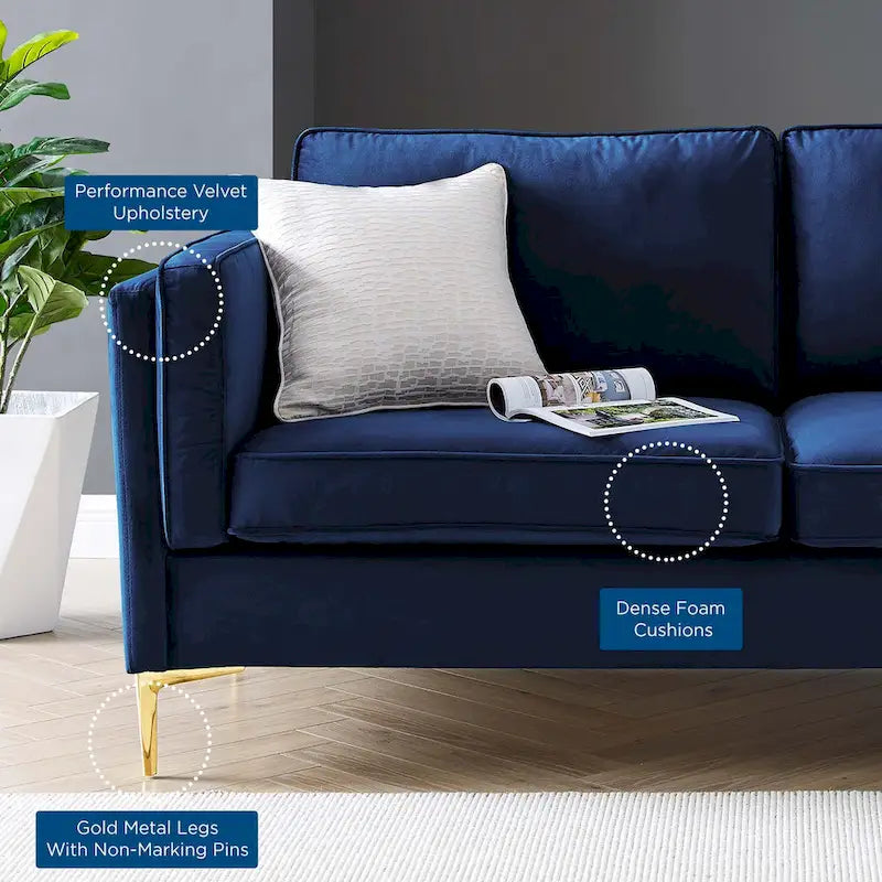 Performance Velvet Sofa
