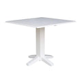 Solid Wood Square Drop Leaf Dining Table, Cinnamon and Espresso Finish
