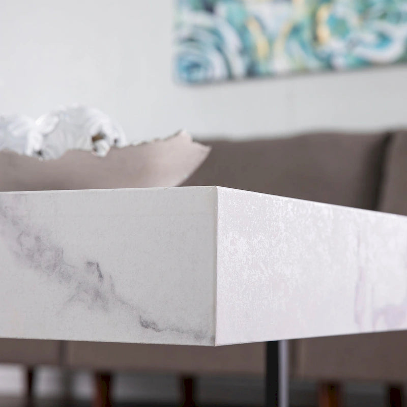 Modern Faux Marble Coffee Table