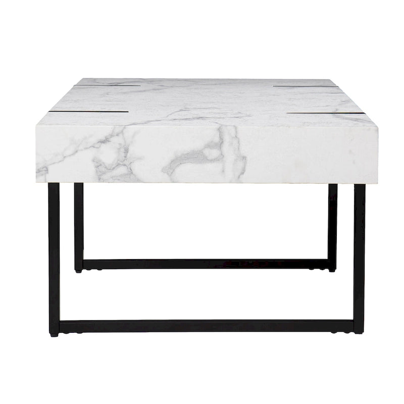 Modern Faux Marble Coffee Table