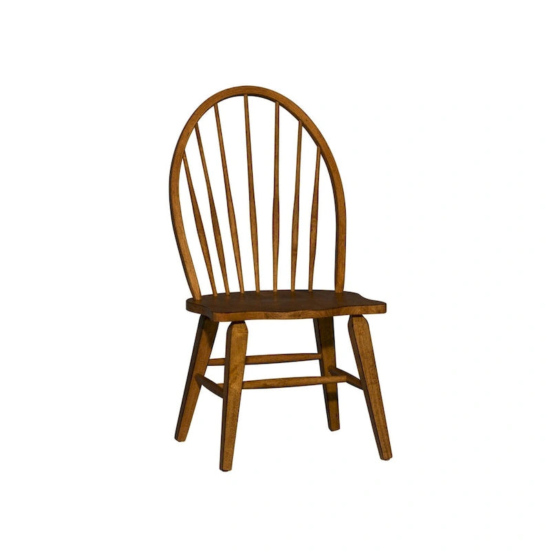Windsor Back Side Chair in Tobacco Finish, Set of 2 - 20.75W x 25.5D x 40.75H