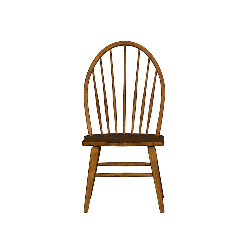 Windsor Back Side Chair in Tobacco Finish, Set of 2 - 20.75W x 25.5D x 40.75H