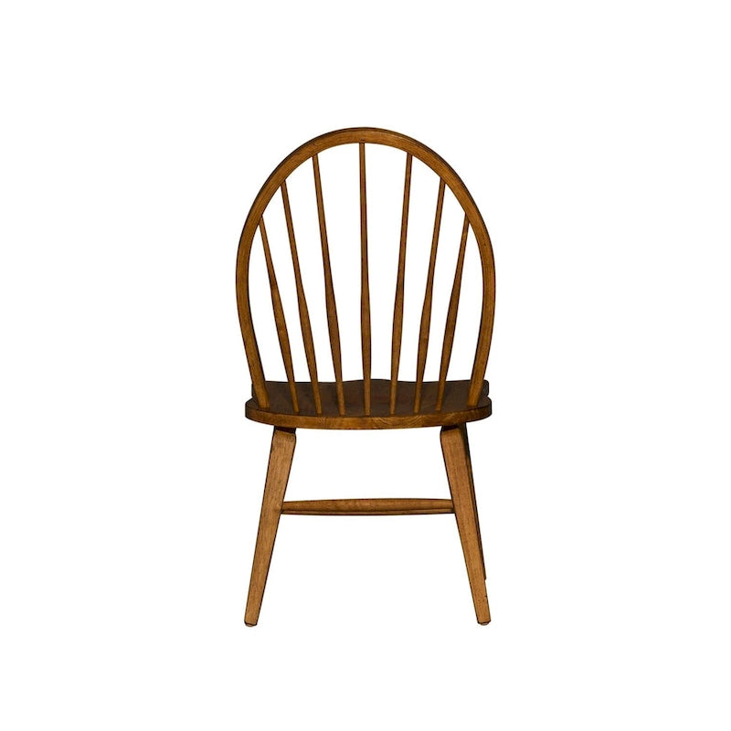 Windsor Back Side Chair in Tobacco Finish, Set of 2 - 20.75W x 25.5D x 40.75H