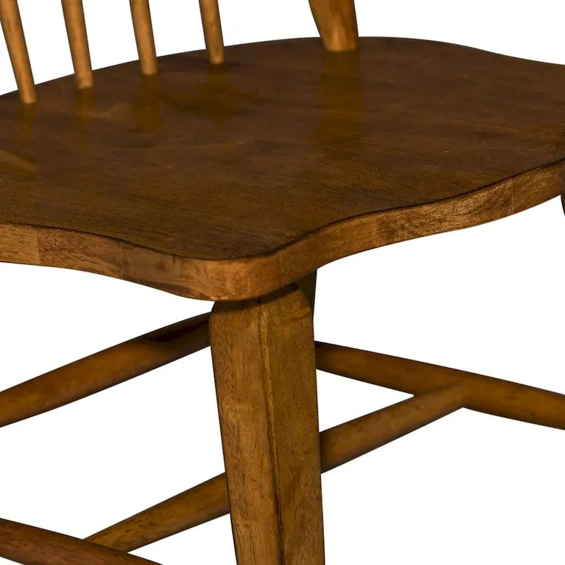 Windsor Back Side Chair in Tobacco Finish, Set of 2 - 20.75W x 25.5D x 40.75H