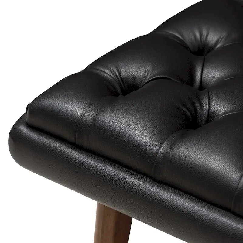 Mid-Century Upholstered Ottoman