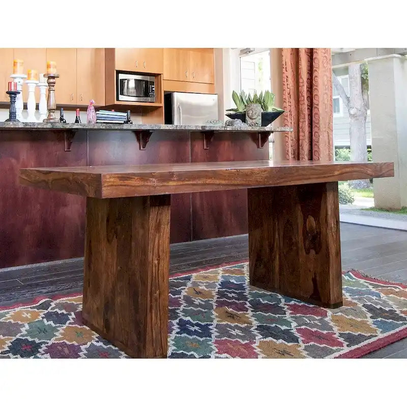 80 in. Solid Sheesham Wood Dining Table