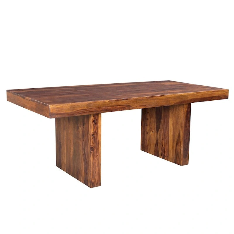 80 in. Solid Sheesham Wood Dining Table