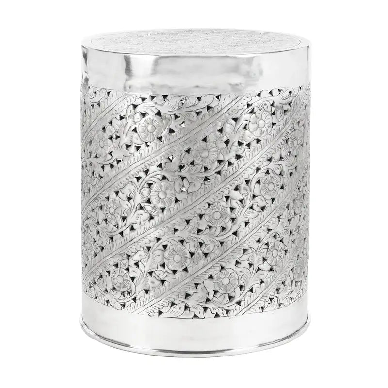 Silver End Table - 15W x 15D x 19H in