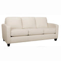 Italian Top Grain Leather Upholstered Transitional Sofa