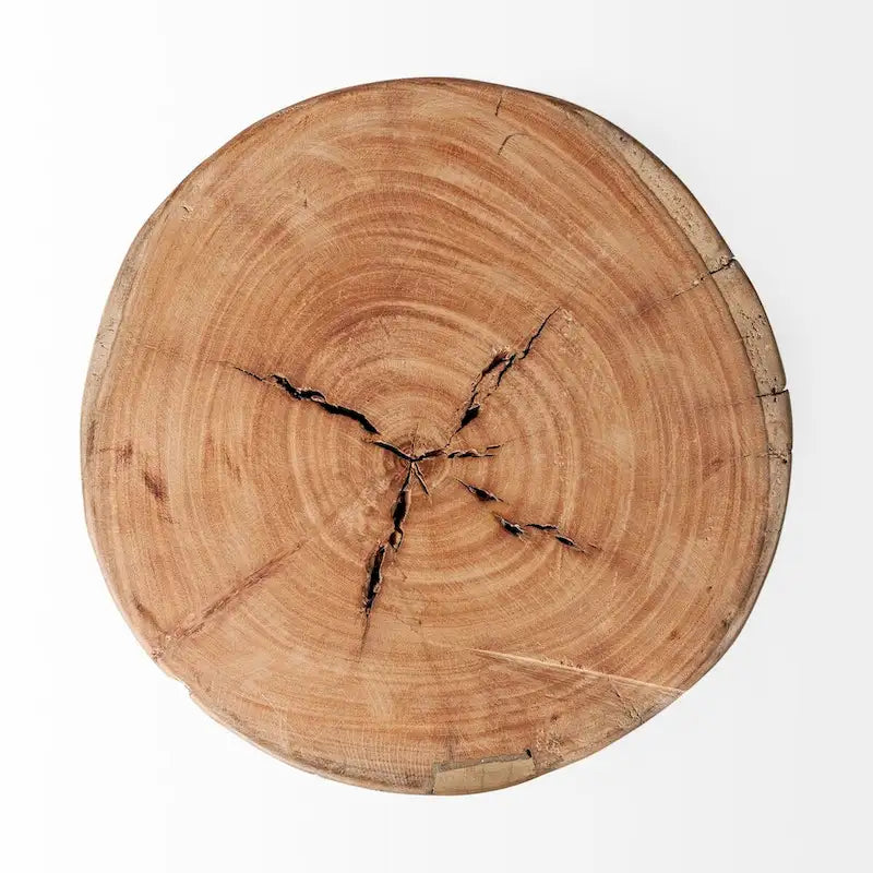 Rustic Solid Reclaimed Wood Stool