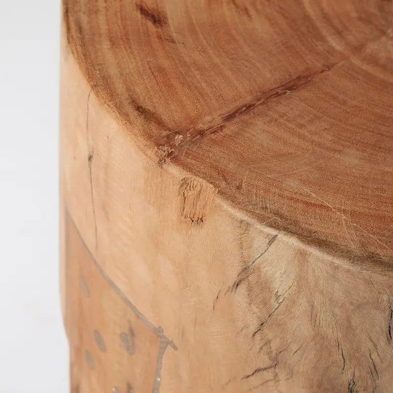 Rustic Solid Reclaimed Wood Stool