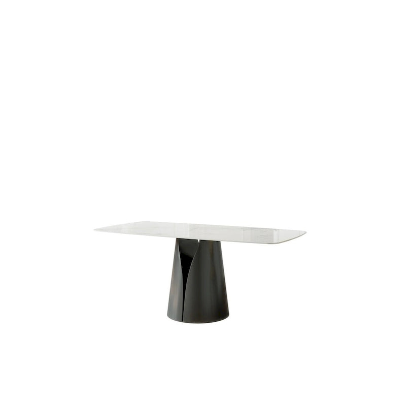 Lesly Modern Rectangle White 65 in. Dining Table for 6 Seats - 65D37.4W29.52H