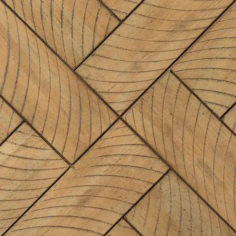 Chevron Pattern 44 Length Wooden Entryway Dining Bench